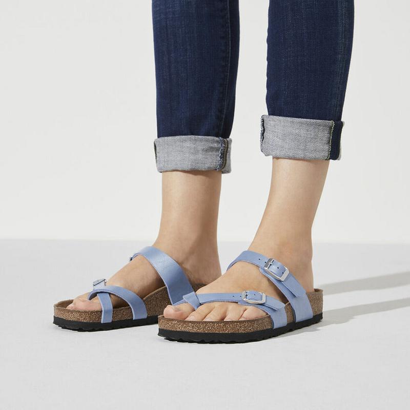 Birkenstock Graceful Birko-flor Mayari Dame Blå | DK 399RVD